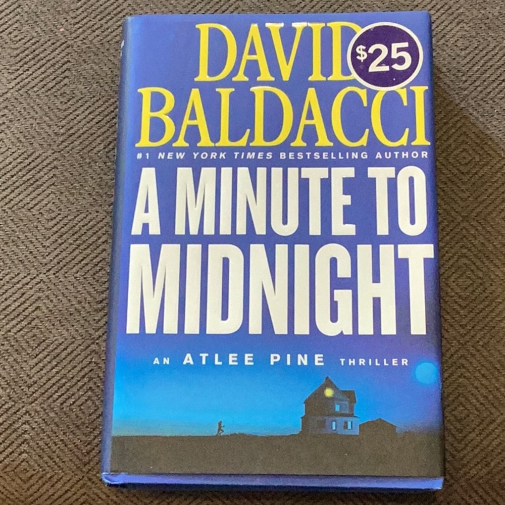 5/$20 A MINUTE TO MIDNIGHT by David Baldacci Hardcover Book